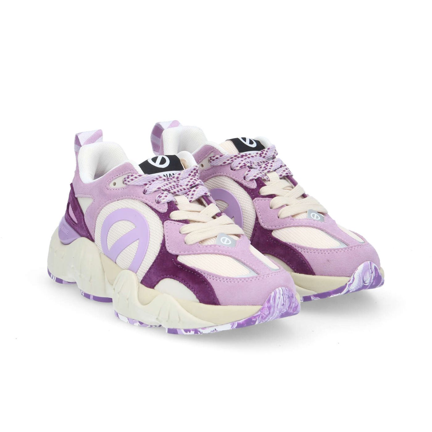 KRAZEE MILKSHAKE W - SUEDE/KNIT/SUED - LILAC/OFF WHITE/PURPLE